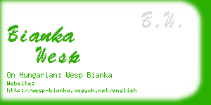 bianka wesp business card